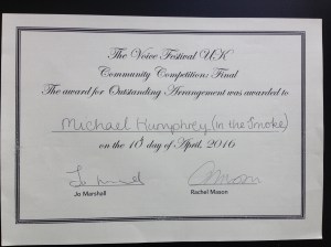 Arranging Award 2016